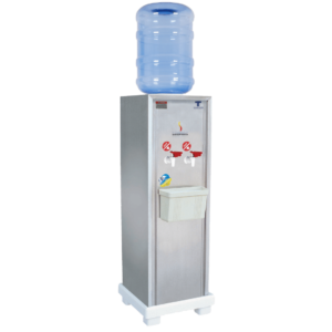 Hot Water Dispenser Inverted bottle type 2 taps, stainless steel