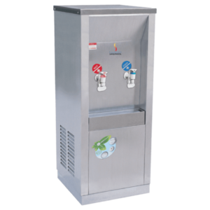 Hot and cold water dispensers with 1 hot and 1 cold faucet