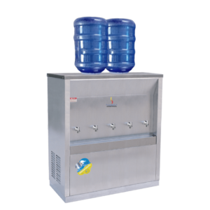 Cold water dispenser 5 taps inverted bottle
