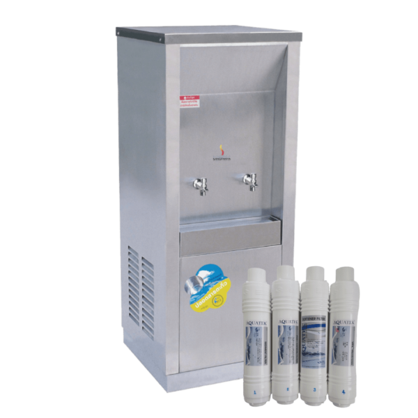Water Cooler 2 Faucets with 4-Stage Water Filter UF Model SPP-2PFI ...